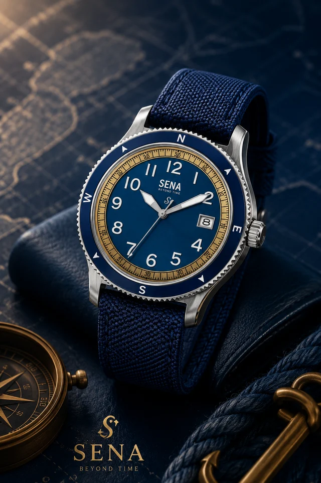 Blue SENA Warisan 3-Hands Date