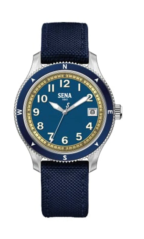 SENA Warisan 3-Hands Date Ladies, Blue