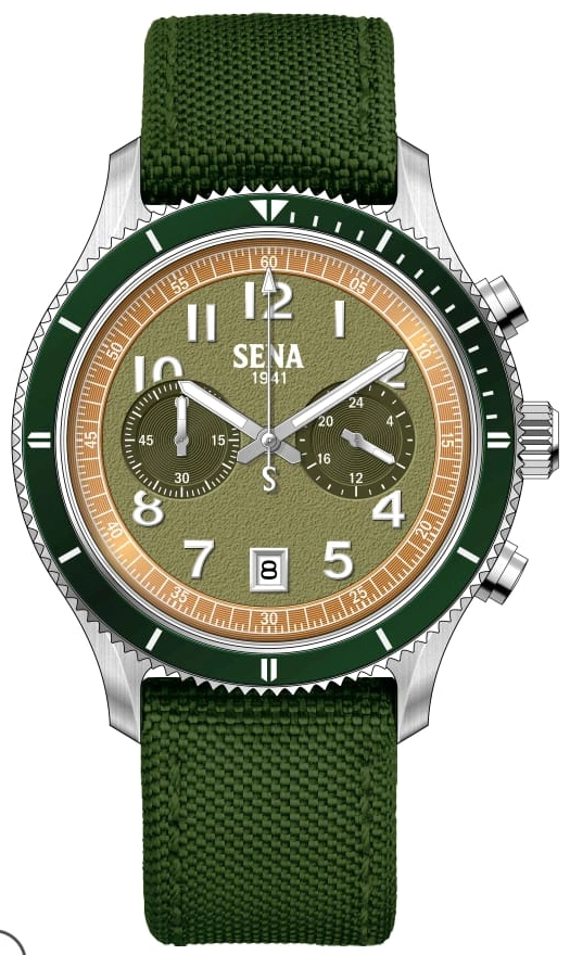 SENA 2-Eyes Chronograph Gents, Green