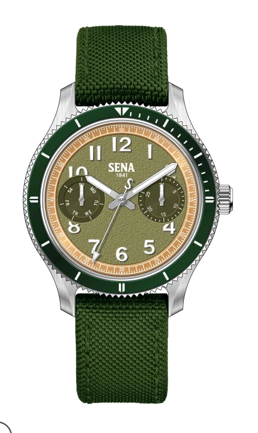 SENA Warisan 2-Eyes Multi-Function Ladies, Green — Full watch